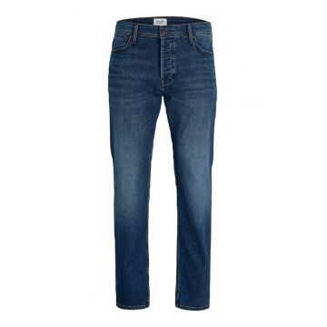 Blugi barbati -  fermoar - albastru - 64% bumbac - 29% poliester reciclat -