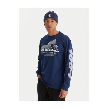 Bluza barbati -  albastru - 75% bumbac - 25% bumbac reciclat