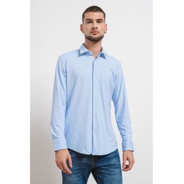 Camasa slim fit cu maneci lungi Kenno - Albastru