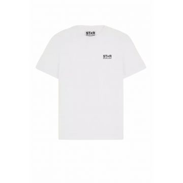 logo-print Star T-shirt White - Alb