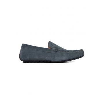 Mocasini  piele naturala - gri - Gri