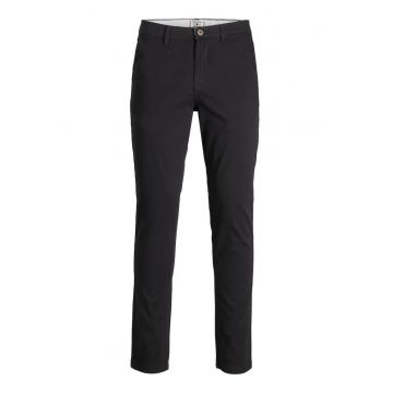 Pantaloni chino - barbati - Regular fit - Bleumarin inchis - Negru