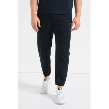 Pantaloni de trening cu model logo - Bleumarin