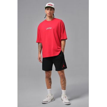 Pantaloni scurti cu snur de ajustare pentru baschet Jumpman - Rosu/Negru