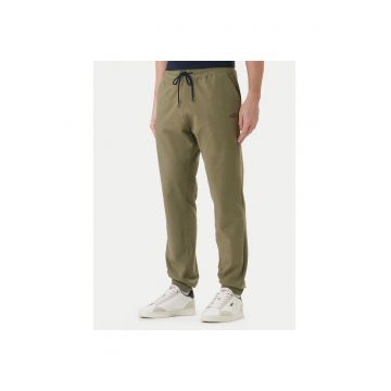 Pantaloni sport barbati -  bumbac - verde - 94% bumbac - 6% elastan