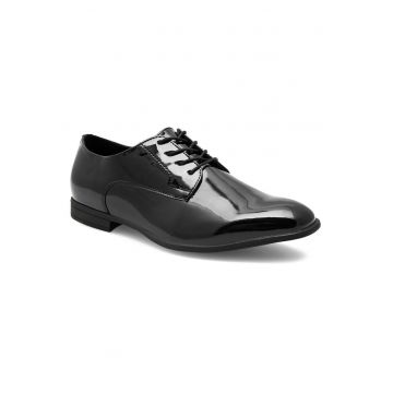 Pantofi barbati -  piele ecologica - de ocazie - negru