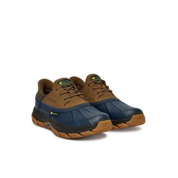 Pantofi barbati -  piele naturala - maro/ negru