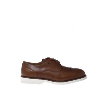 Pantofi Brogue de piele - Maro