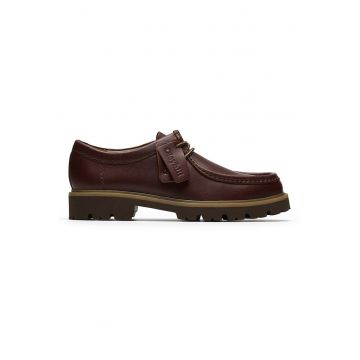Pantofi de piele Cleyhill - Maro cognac