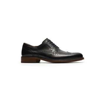 Pantofi de piele cu sireturi Craftremi - Negru