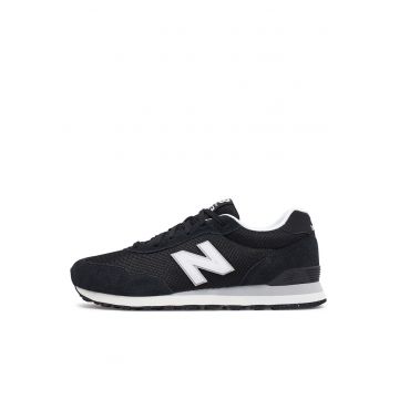 Pantofi sport barbati -  negru - piele naturala - talpa cauciuc - textil -