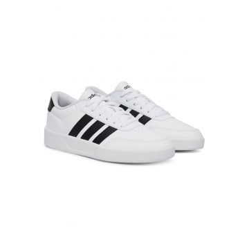 Pantofi sport barbati -  piele ecologica - alb/negru -