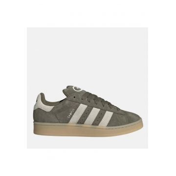 Pantofi sport cu sireturi - din piele intoarsa Campus 00s - Verde masliniu inchis