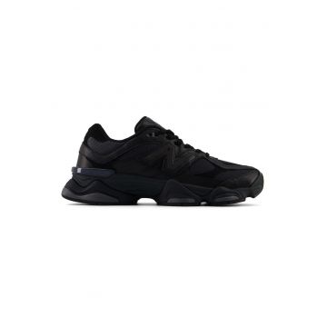 Pantofi sport din piele cu insertii din plasa 9060