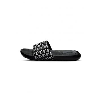 Papuci cu logo Victori One - Alb/Negru