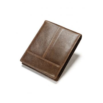 Portofele barbati RFID din piele naturala cu - Coffe