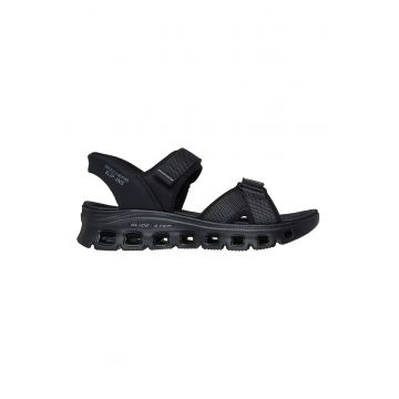 Sandale slip-ins cu talpa wedge Glide Step Pro - Negru