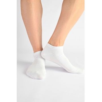 Sosete scurte sport bumbac barbati - SBG-AIRCOMF.1ALB -  Uniconf - Alb