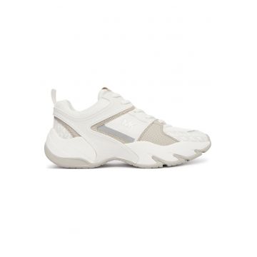 Tenisi barbati -  piele ecologica - alb - design elegant si confortabil