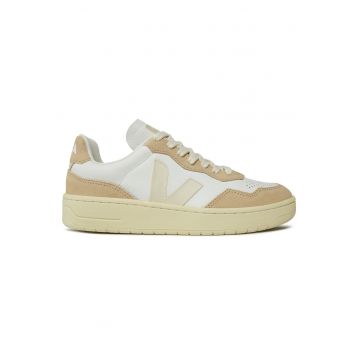 Tenisi unisex -  piele naturala - bej/alb -