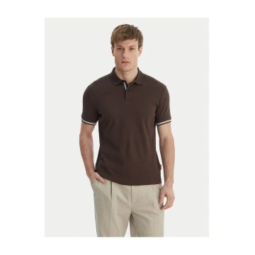 Tricou barbati -  bumbac - maro - 98% bumbac - 2% elastan - Maro