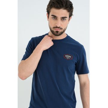Tricou cu logo Austin - Bleumarin