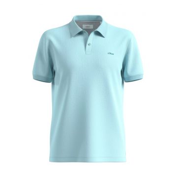 Tricou polo barbati - din bumbac - Regular Fit - Albastru deschis -