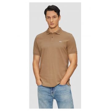 Tricou polo barbati - din bumbac - Regular Fit - Maro -