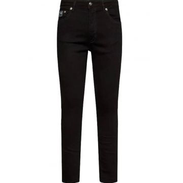 Blugi slim fit cu detaliu logo