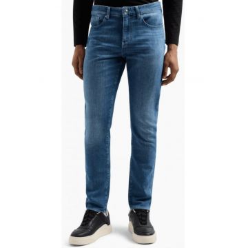 Blugi uni slim fit