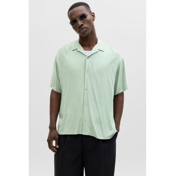 Camasa regular-fit cu maneci scurte - Verde deschis