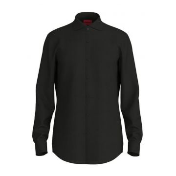 Camasa uni slim fit cu nasturi