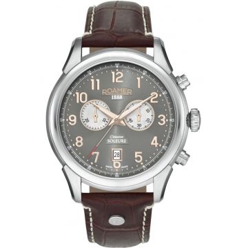 Ceas barbatesc  540951 49 06 05 - clasic maro - potrivit pentru seniori