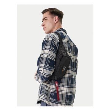 Geanta barbati -  tesatura - negru - One Size INTL