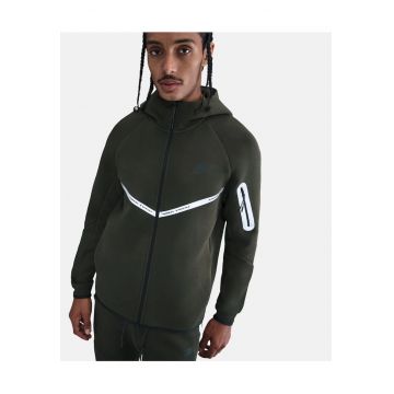 Hanorac cu fermoar si maneci raglan -