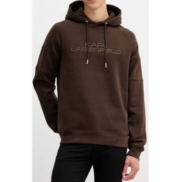 Hanorac regular fit cu maneci raglan si logo brodat