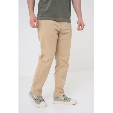 Pantaloni chino din amestec de bumbac - Bej
