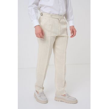Pantaloni de in cu pense - Bej deschis