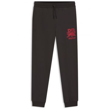 Pantaloni de trening cu model grafic lateral