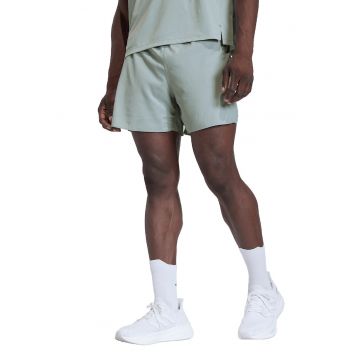 Pantaloni scurti cu talie elastica - pentru alergare - Alb/Verde pal