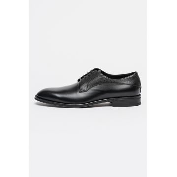 Pantofi derby de piele Derrek - Negru