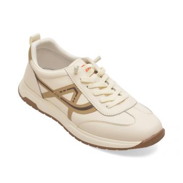 Pantofi sport BITE THE BULLET albi, 86008, din piele naturala