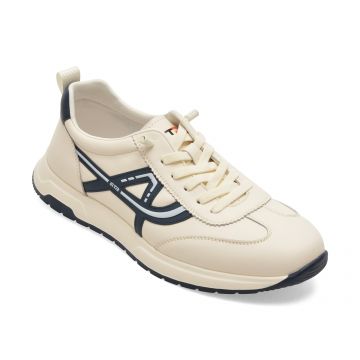 Pantofi sport BITE THE BULLET albi, 86008, din piele naturala