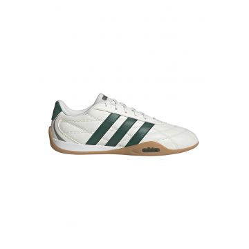 Pantofi sport low-cut din piele cu garnituri din piele ecologica Adipista - Maro nisip/Kaki inchis/Alb murdar