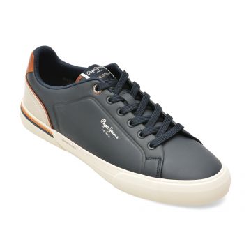 Pantofi sport PEPE JEANS bleumarin, MS30011, din piele ecologica