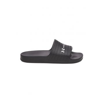 Papuci cu logo ARMR - Negru/Alb optic