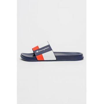 Papuci cu logo Vigo - Rosu/Bleumarin