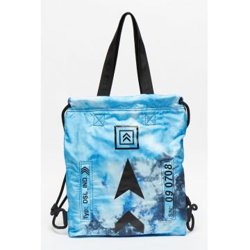 Rucsac cu model tie-dye Mauy - Albastru azur