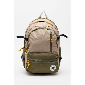 Rucsac unisex cu buzunare multiple Straight Edge - Bej/Kaki
