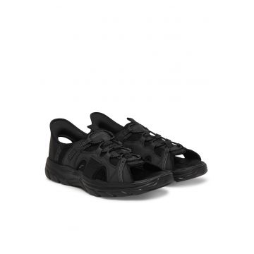 Sandale barbat -  piele ecologica - negru -
